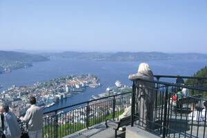 Utsikt fra Fløien, Bergen